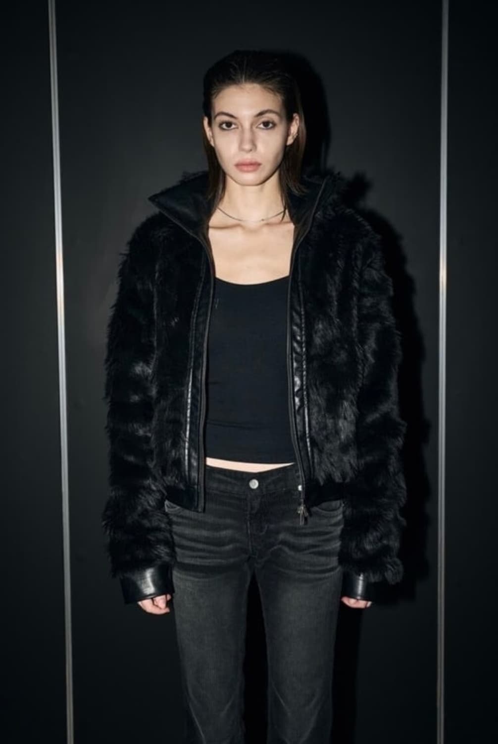 보헤미안서울 하이넥 투웨이 퍼자켓 상품이미지1