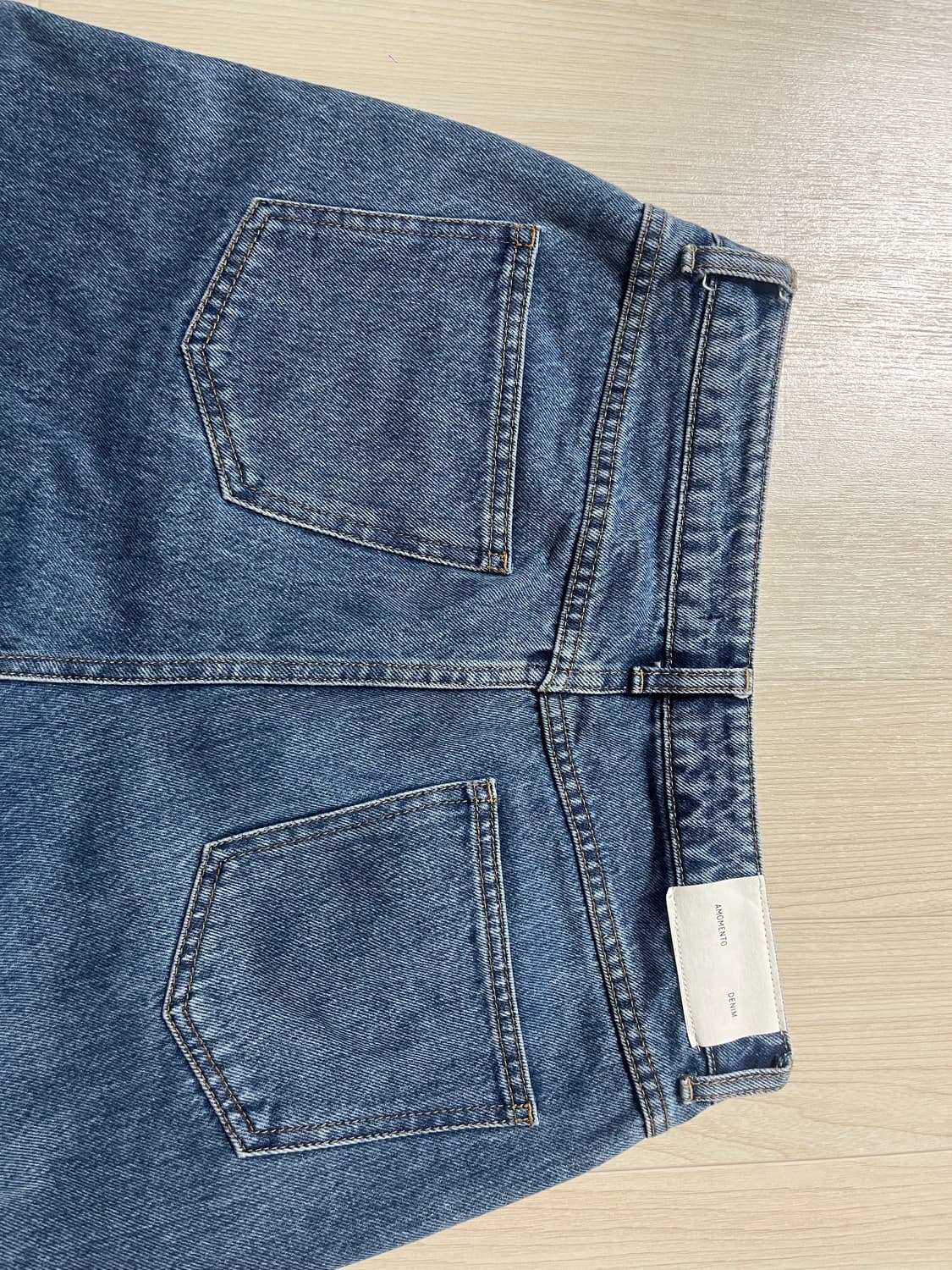 [AMOMENTO] 리사이클 데님_ mid blue (M사이즈) 상품이미지8