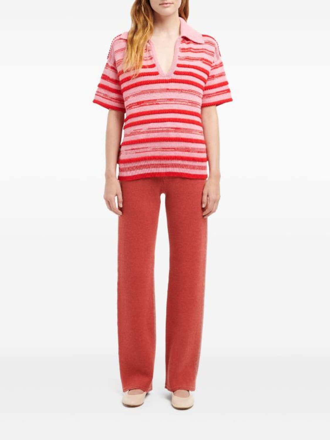 (정품)샤넬 배리 BARRIE 스트라잎 폴로니트탑 상품이미지4