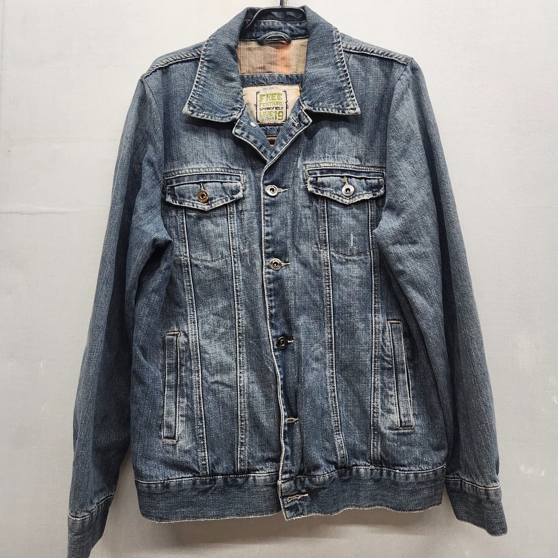스프링필드 투포켓 빈티지 데님 청자켓 XL(L) 상품이미지1