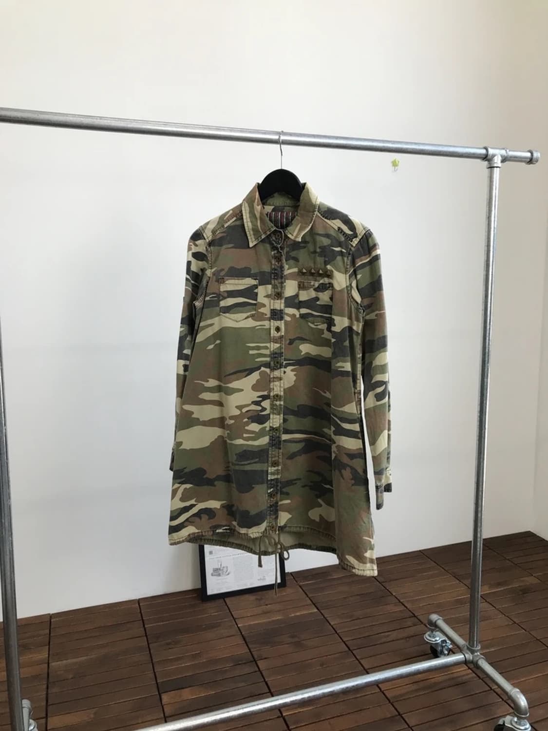 As Know As Camo Longline Shirt Jacket 상품이미지1