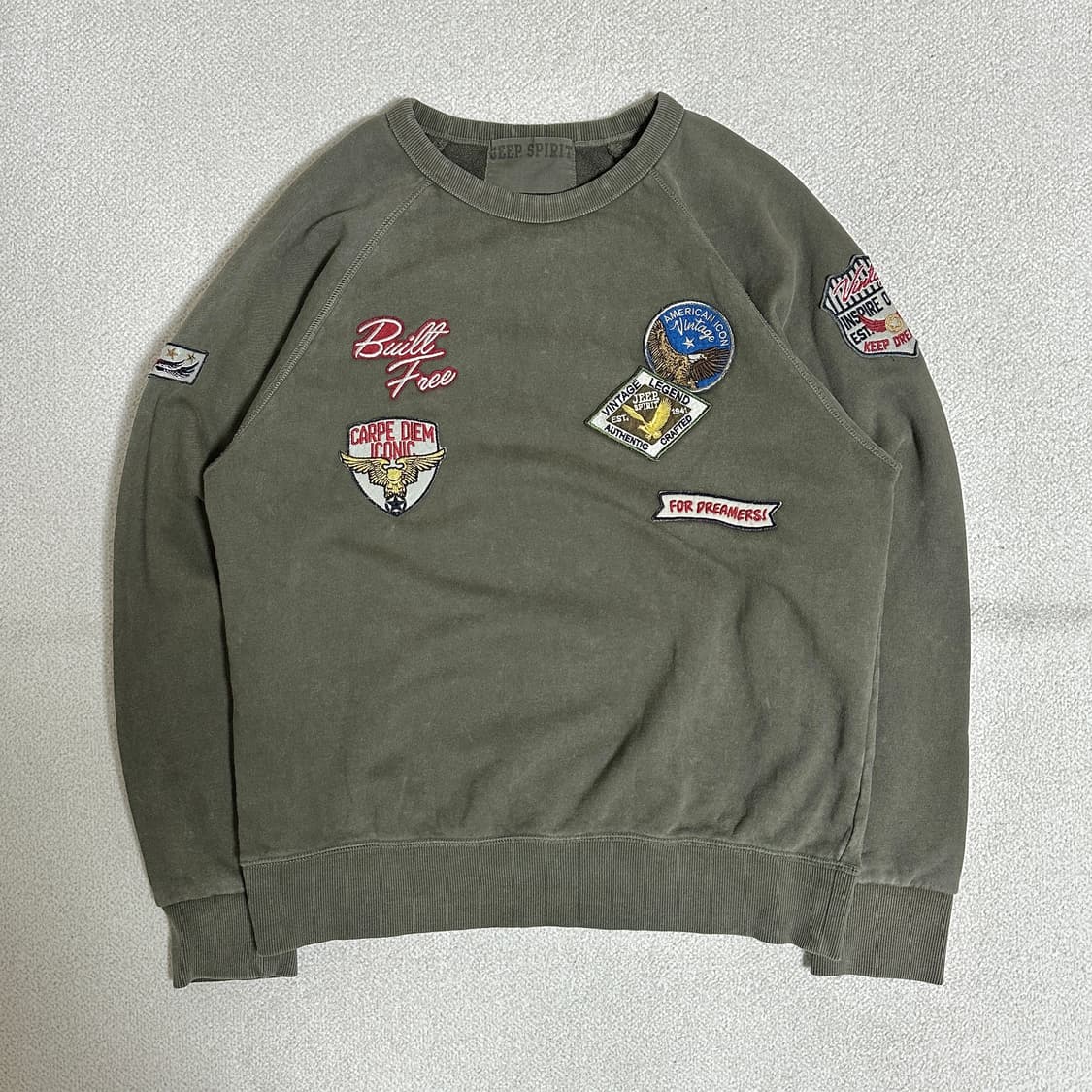 지프 스피릿 와펜 가먼트 맨투맨 상품이미지2