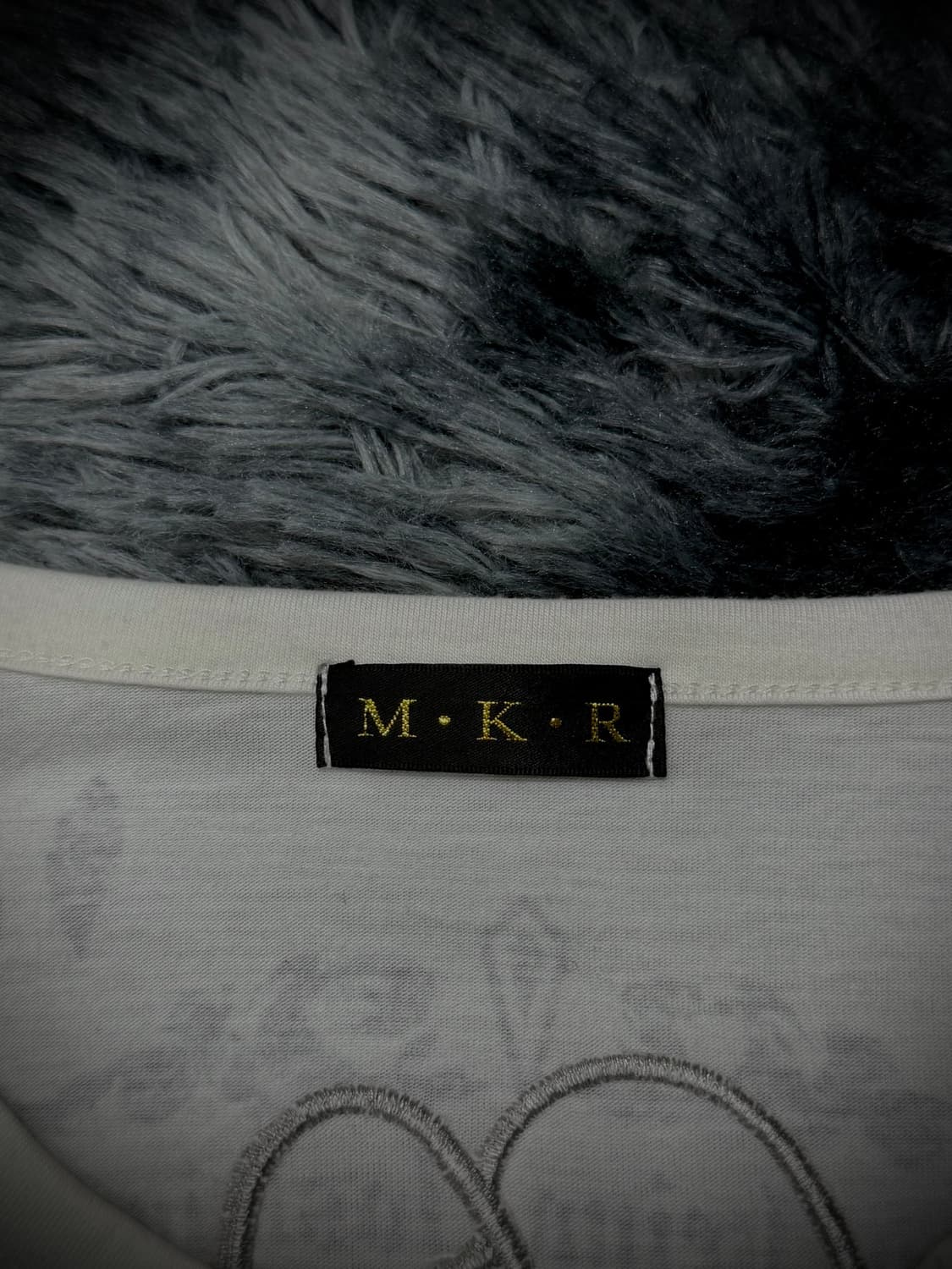 M.K.R 스컬 그래픽 팩 나비 보아 디테일 롱슬  상품이미지9