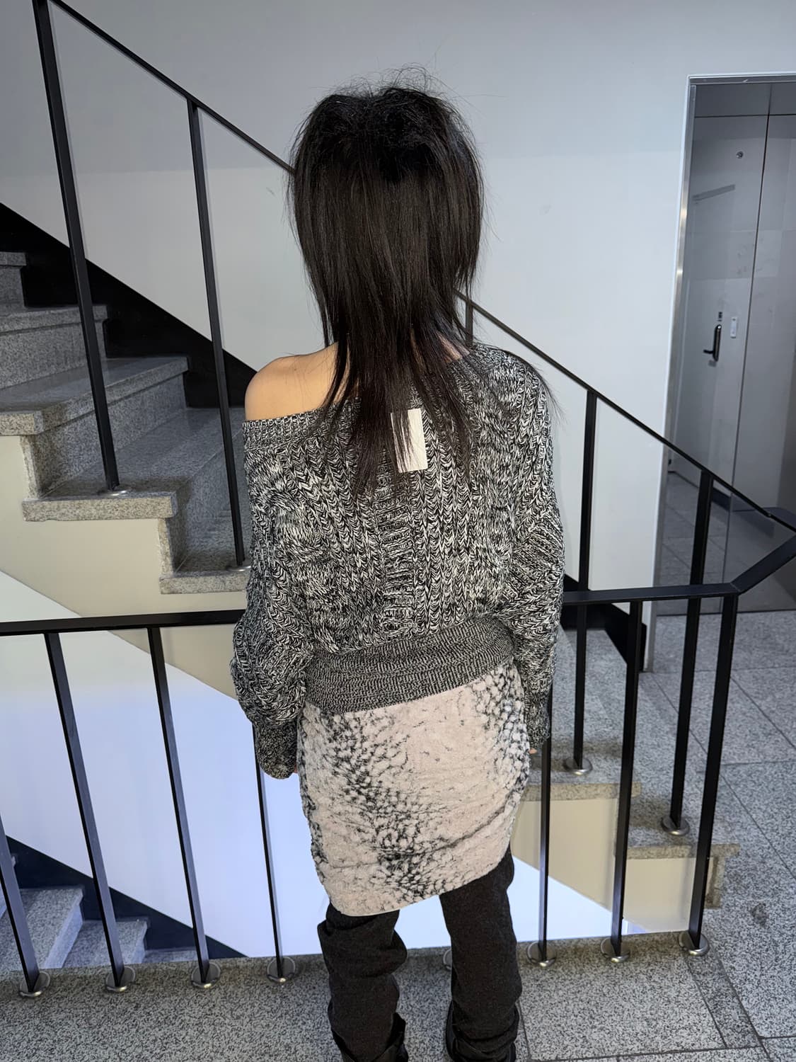 cable knit batwing sweater 상품이미지4