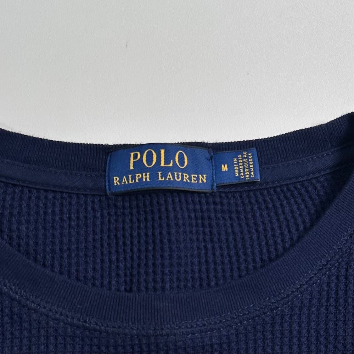 폴로 랄프로렌 네이비 와플 티  상품이미지5