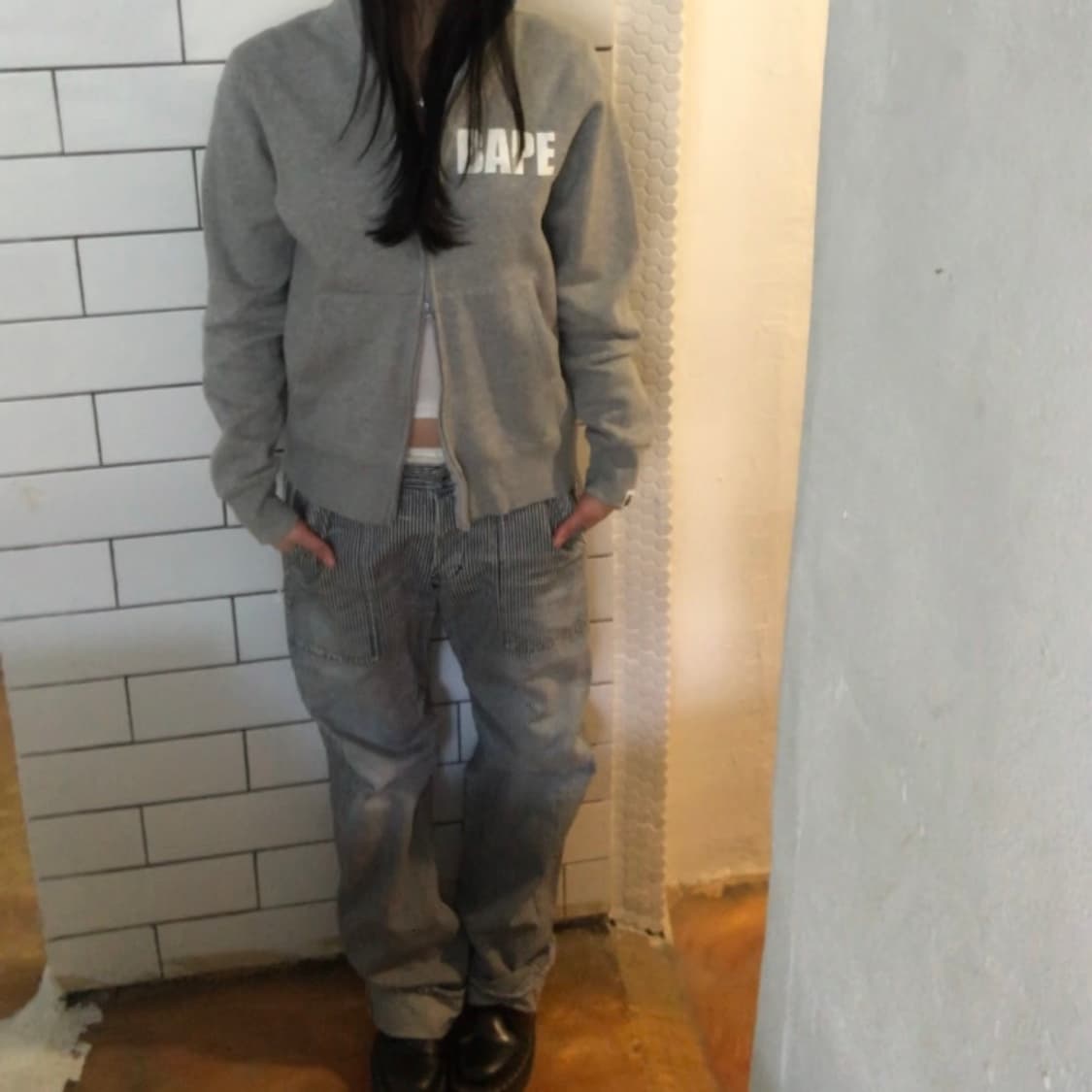 BAPE(베이프) 로고 후드 집업 / M 사이즈 상품이미지7