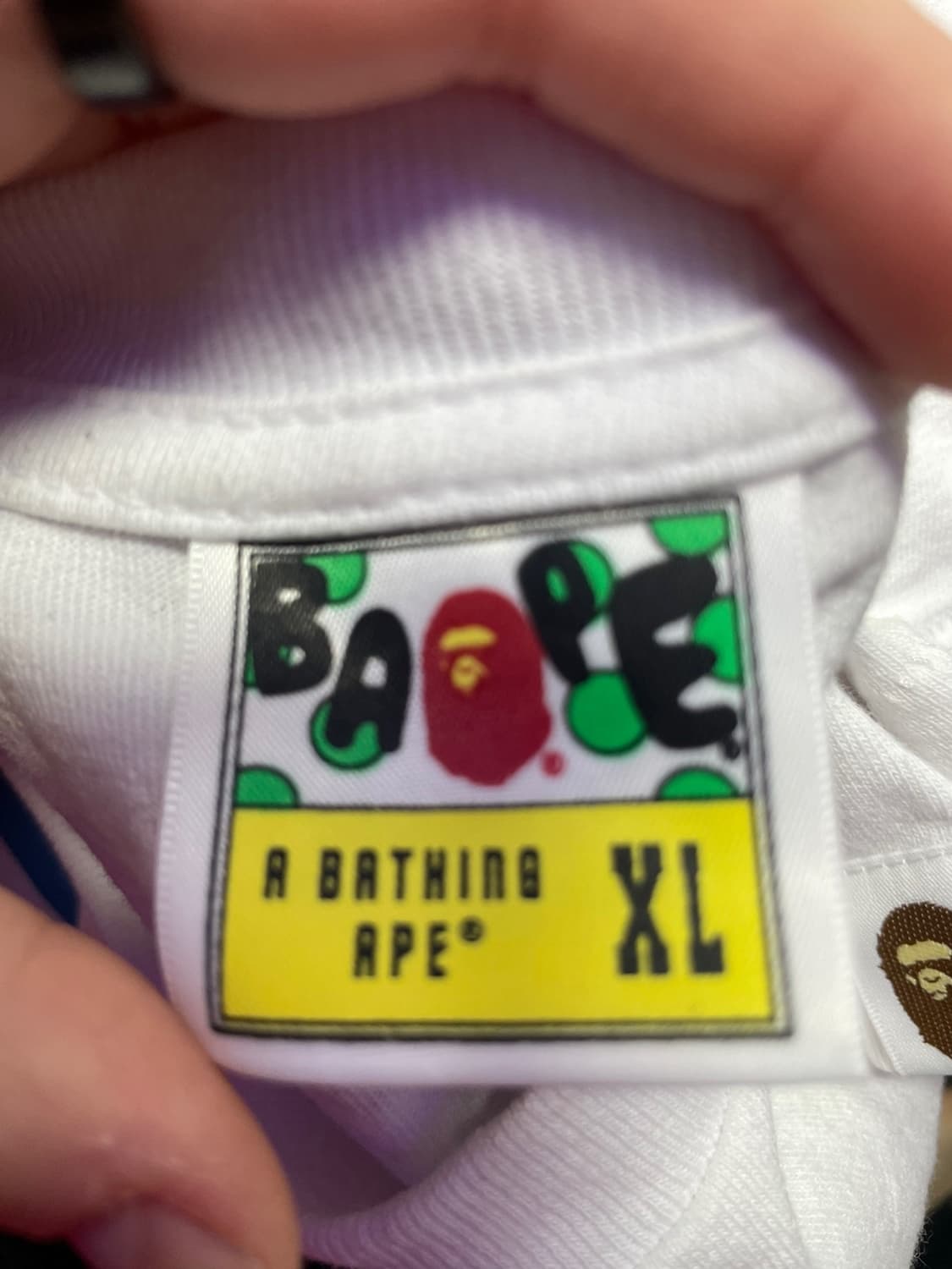 베이프 재팬 빅 에이프 헤드 티셔츠 화이트 카모 블루 반팔 후드집업 긴팔 상품이미지2