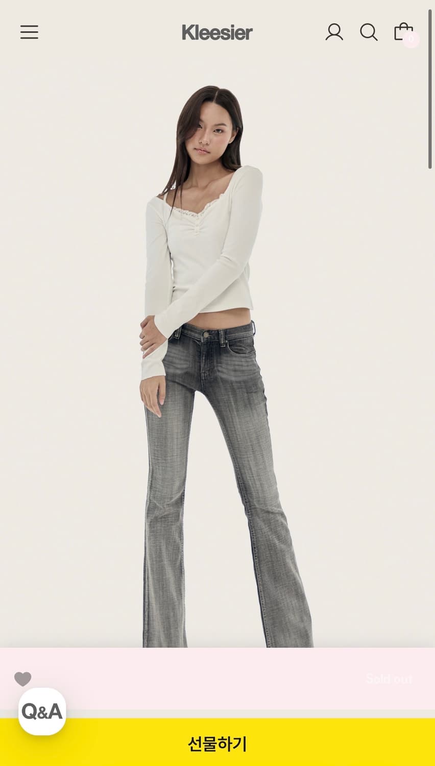 Kleesier Milkshake Lace Button Top 상품이미지4