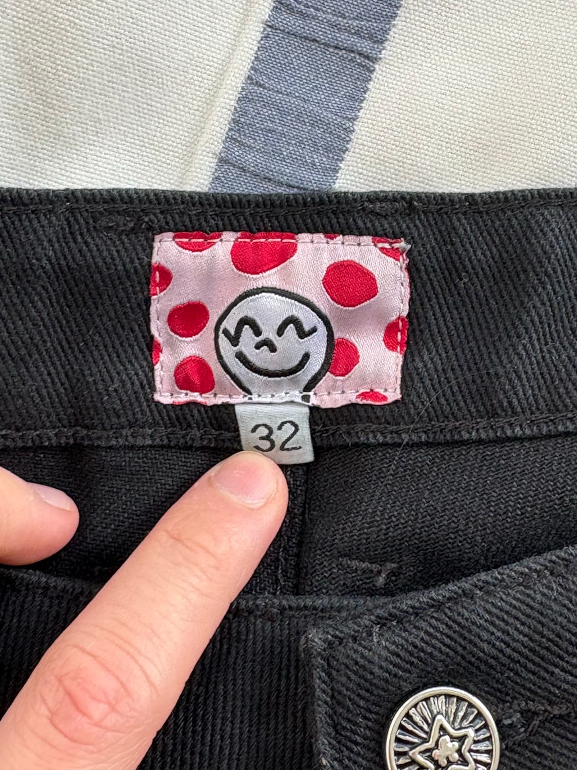 Star team 더블니 카펜터 팬츠 32 블랙 상품이미지4