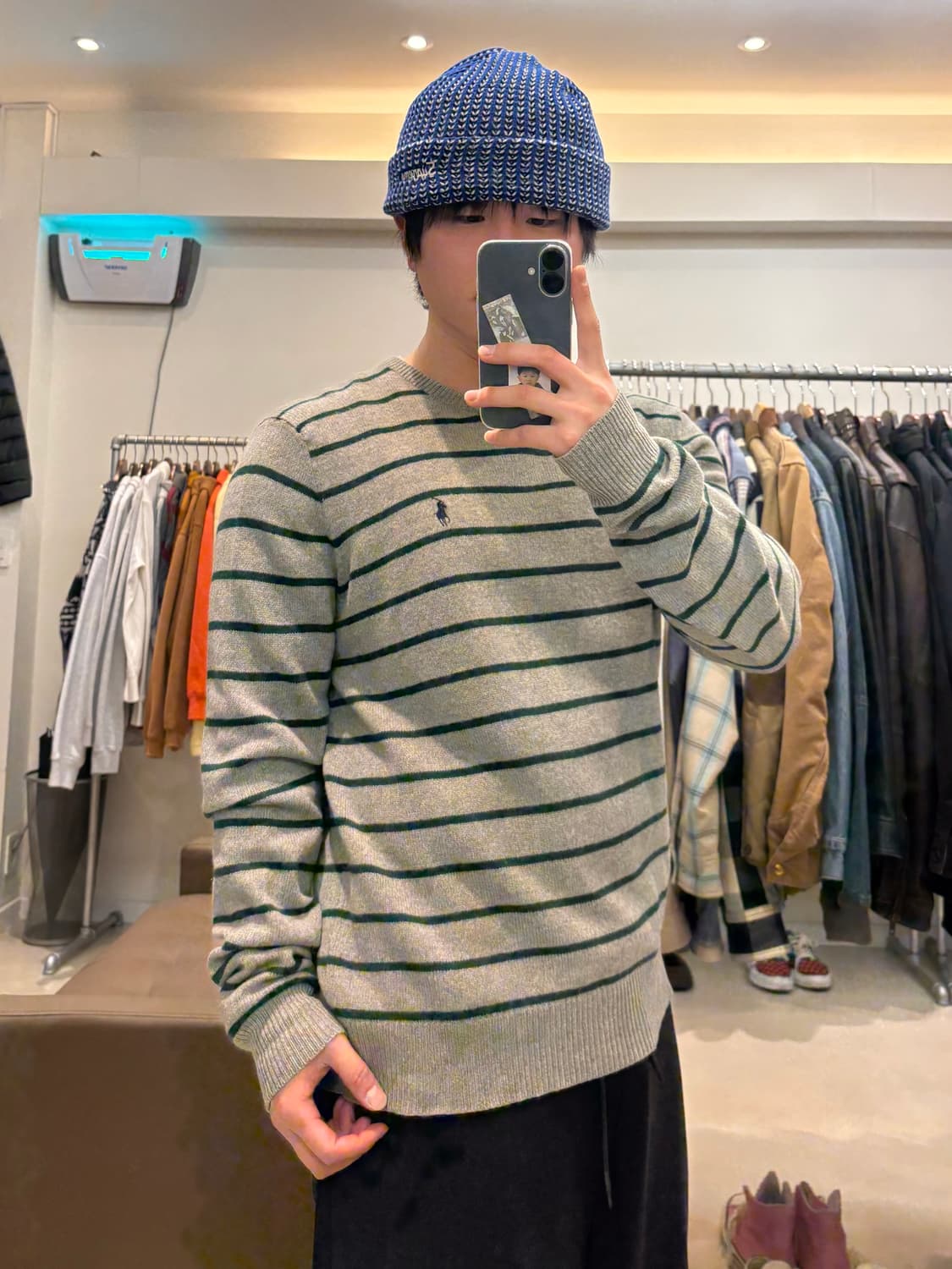 폴로 랄프로렌 스트라이프 램스울 니트 상품이미지9