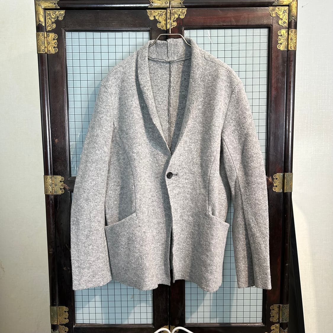 the viridi anne 축융 울 숄카라 자켓 상품이미지3