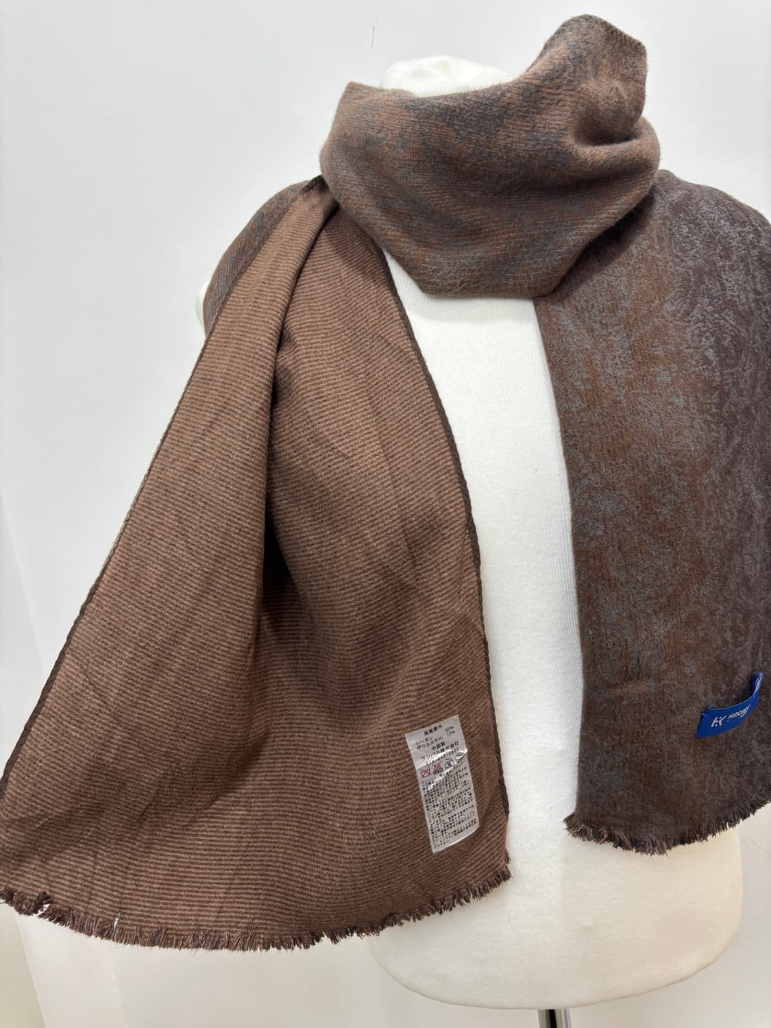 Hiroko Koshino homme에스닉 빈티지 패턴 머플러 목도리 상품이미지5