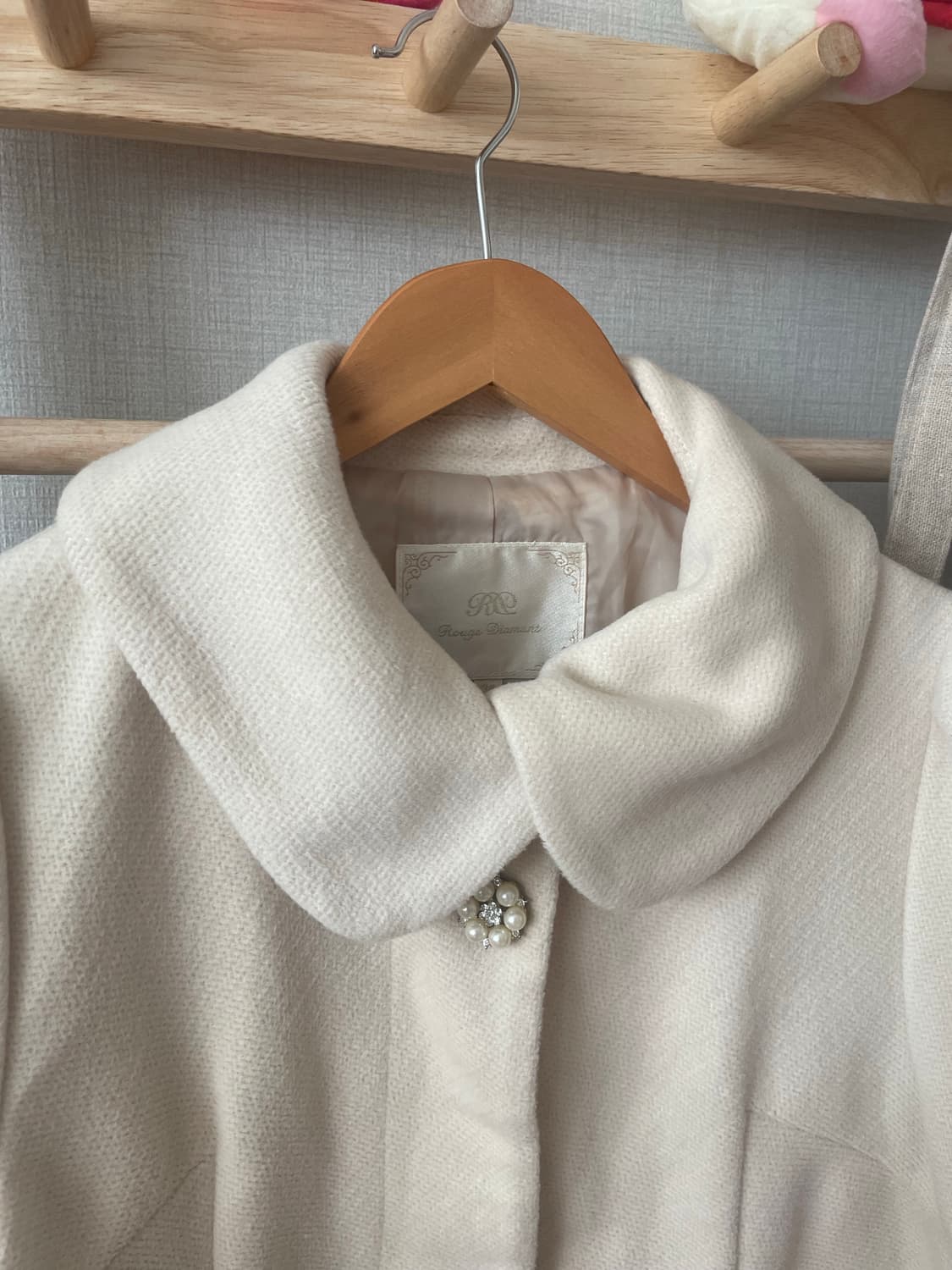 모리걸 빈티지 히메갸루 아이보리 프릴 코트 🤍🌸 상품이미지2