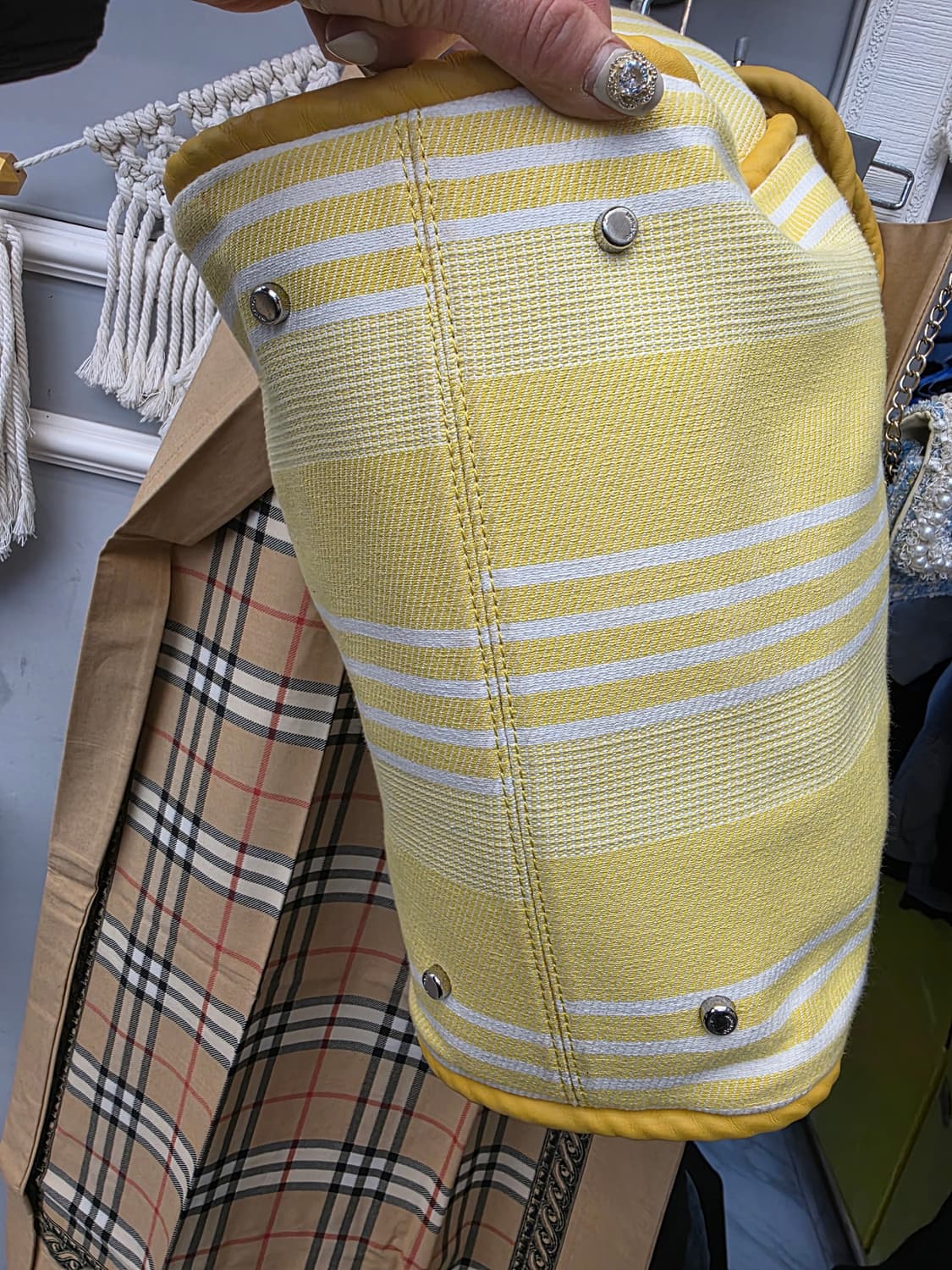 쿠론 COURONNE 스트라이프 숄더백 상품이미지4