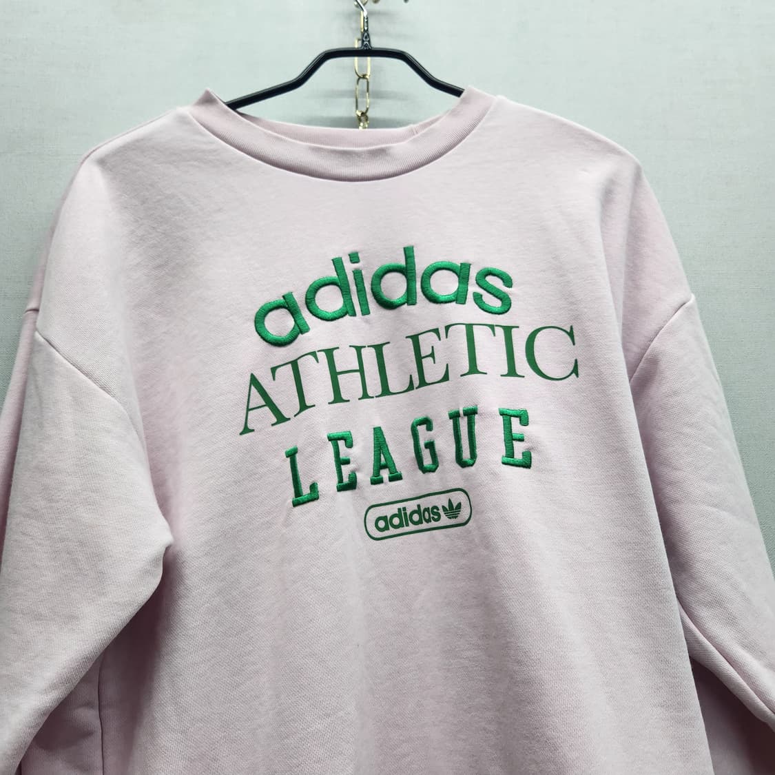 아디다스 빅로고 자수 오버핏 맨투맨 M(XL) 상품이미지2