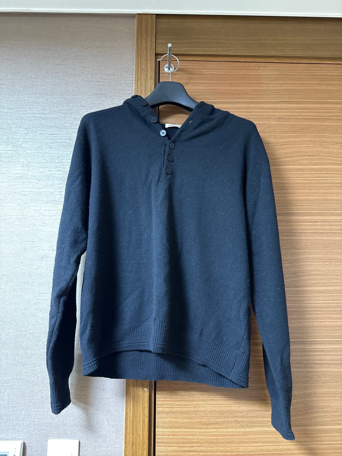 colorcolour 컬러컬러 버튼 후디 블랙 M 상품이미지2