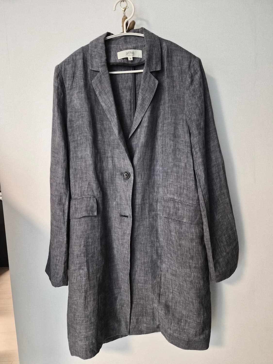 [아떼 바네사브루노] 린넨 100% 미디 롱 자켓 (36사이즈) 상품이미지5