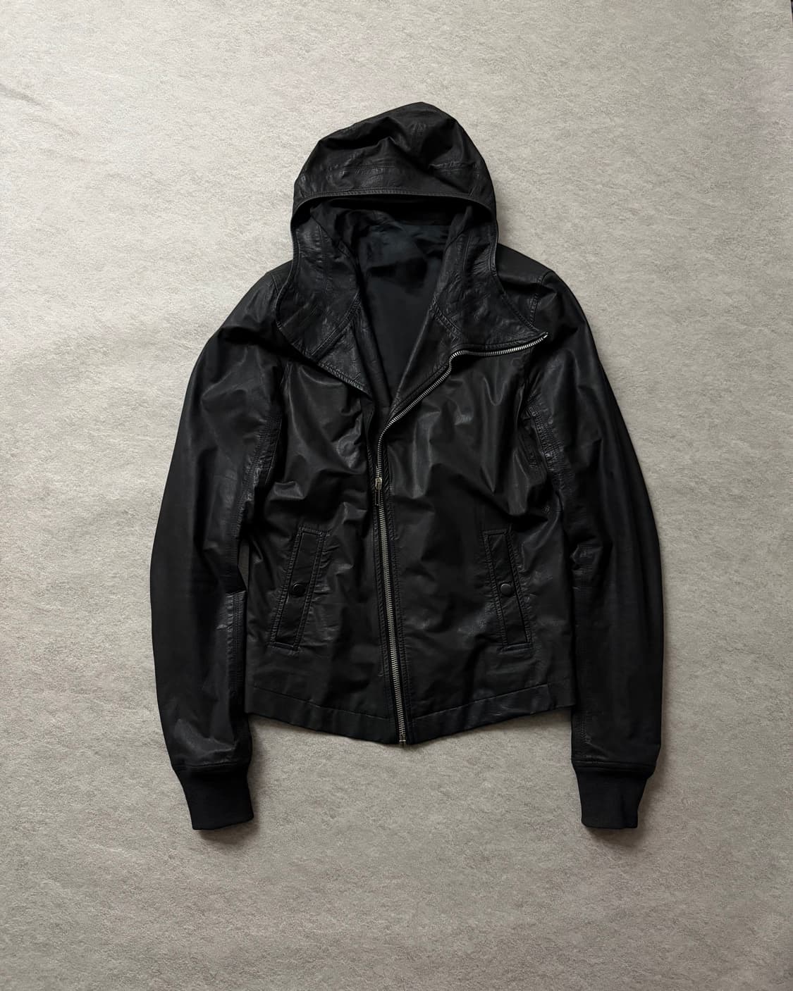 릭오웬스 비대칭 램스킨 자켓 상품이미지1