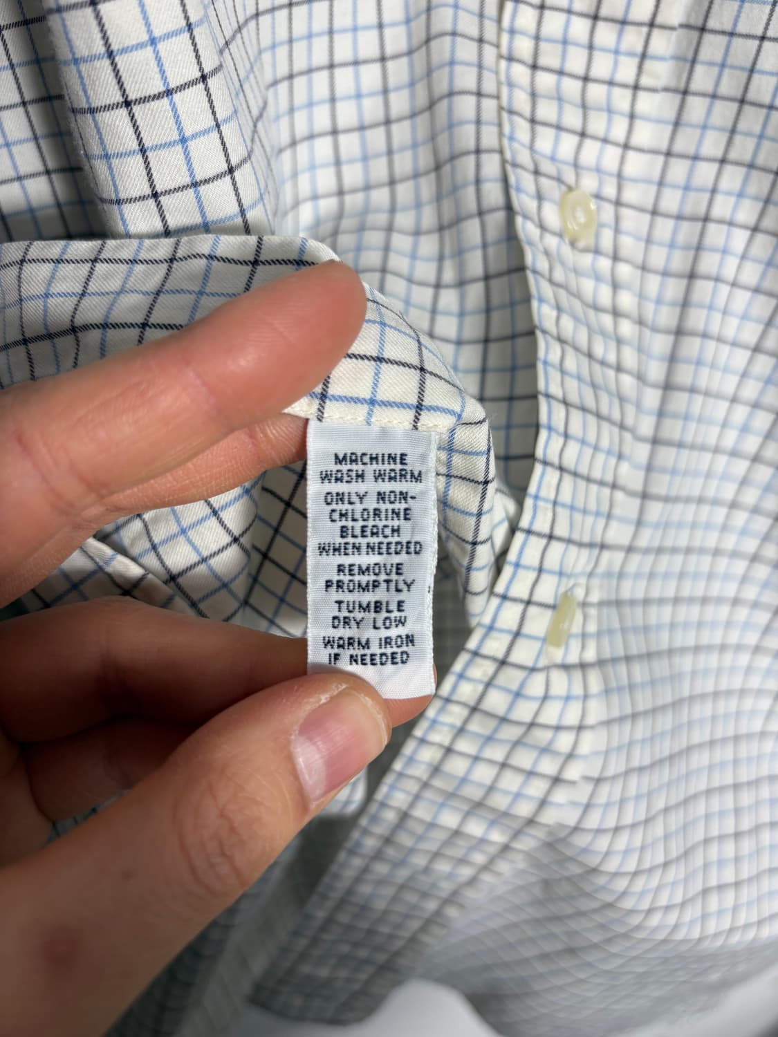 폴로 빅사이즈 클래식 핏 체크 셔츠 XLT 상품이미지5