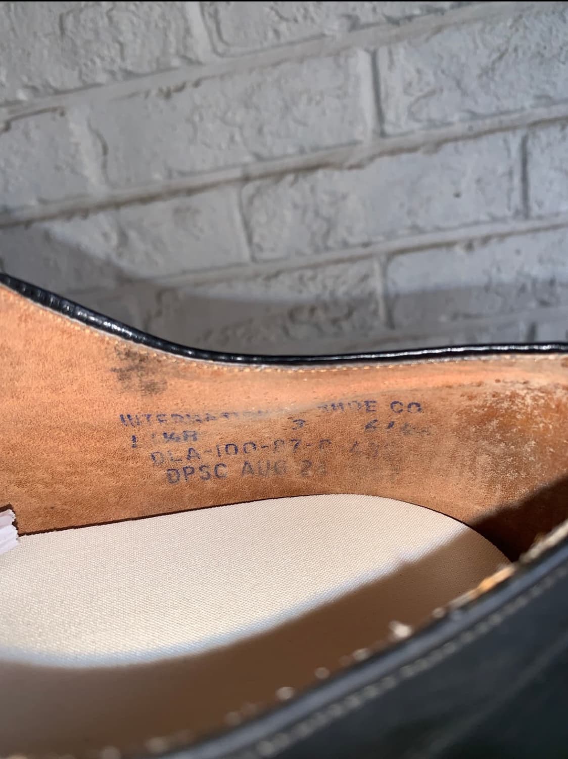 80년대 미해군 서비스 슈즈 해군 단화 280-285 상품이미지5