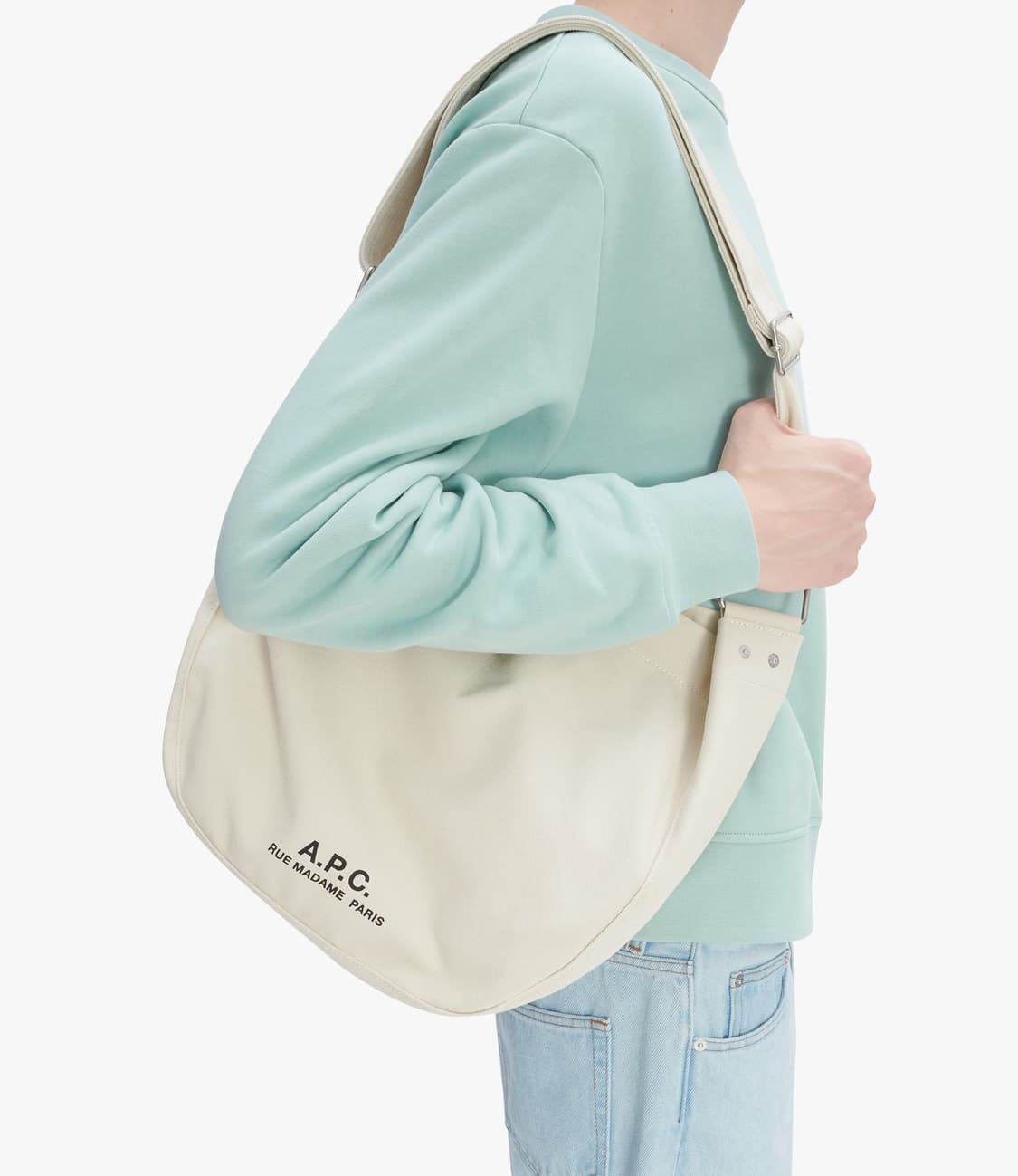 (새상품60%할인)APC 아페쎄 정품 남녀공용 저널 숄더백 베이지 상품이미지6