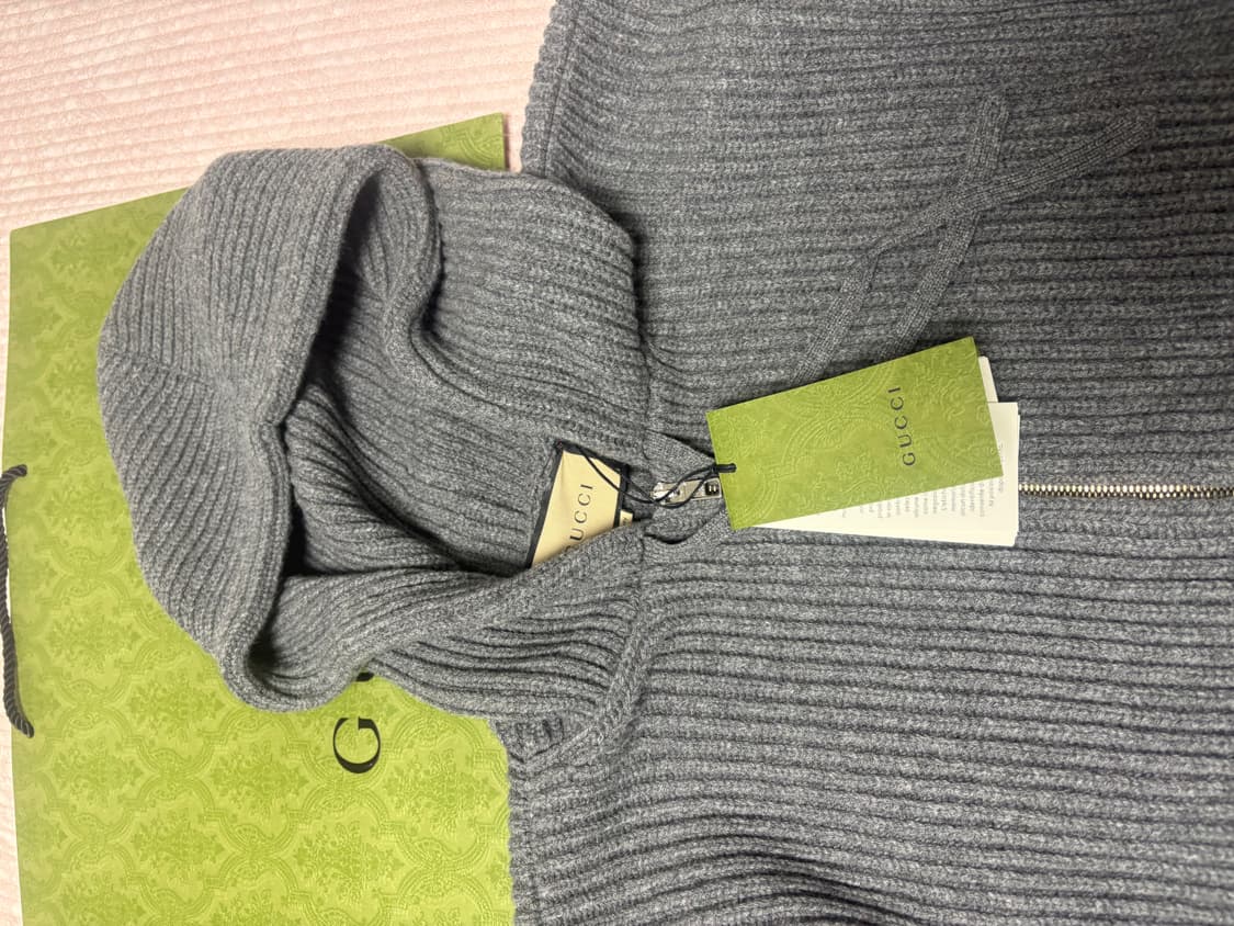 구찌 니트 후드집업 새상품 백화점판 상품이미지2