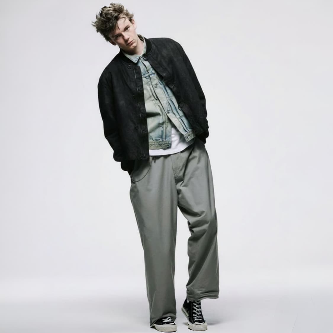 25aw Vintage Silk Bomber Jacket 상품이미지6