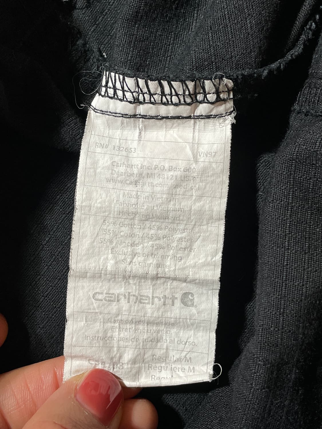 CARHARTT 칼하트 빈티지 하프밴딩 블랙 카고 팬츠 상품이미지10