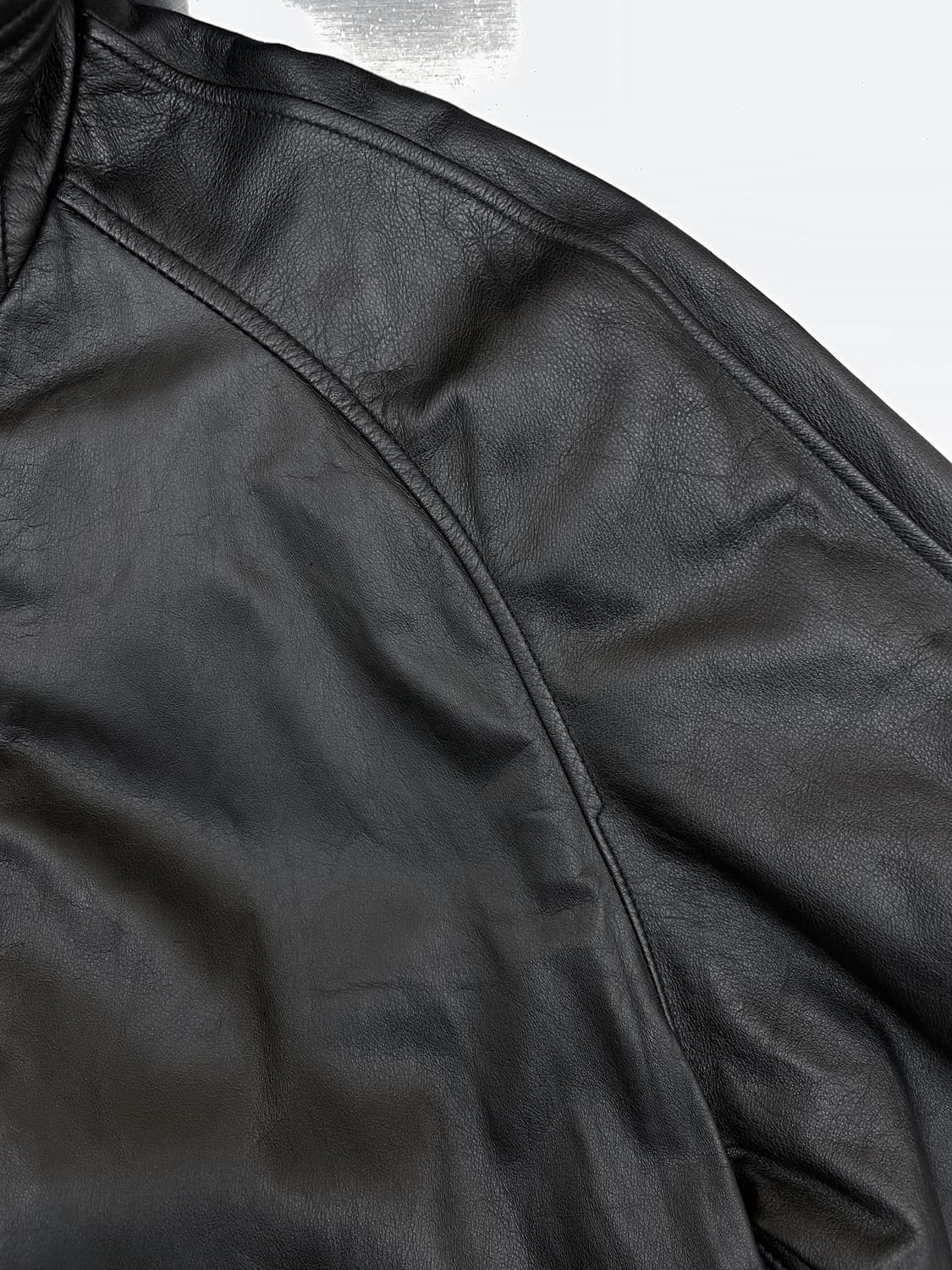 Monique 90s 카우 레더 트렌치 코트 상품이미지6