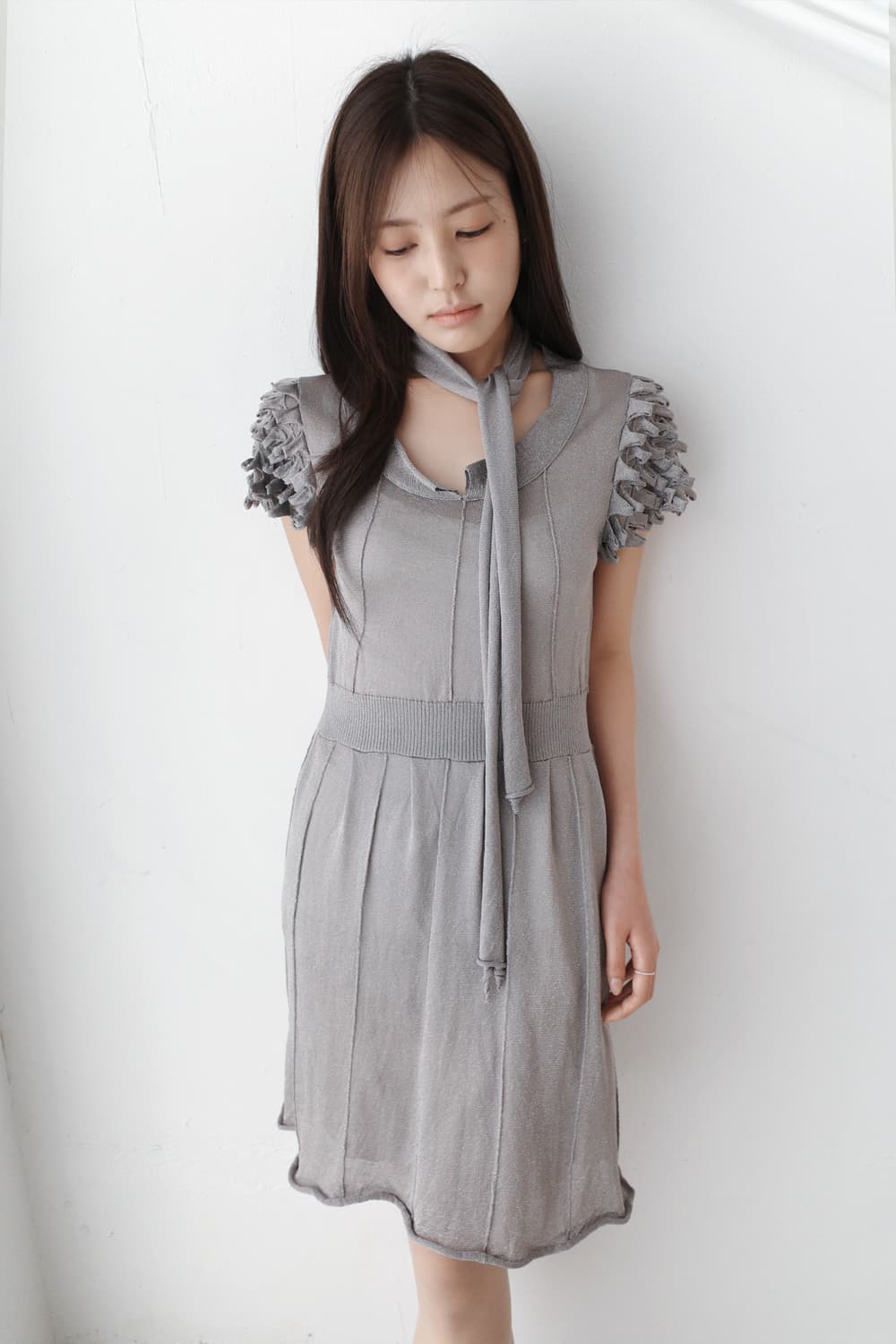 pearl see-through one-piece 상품이미지5