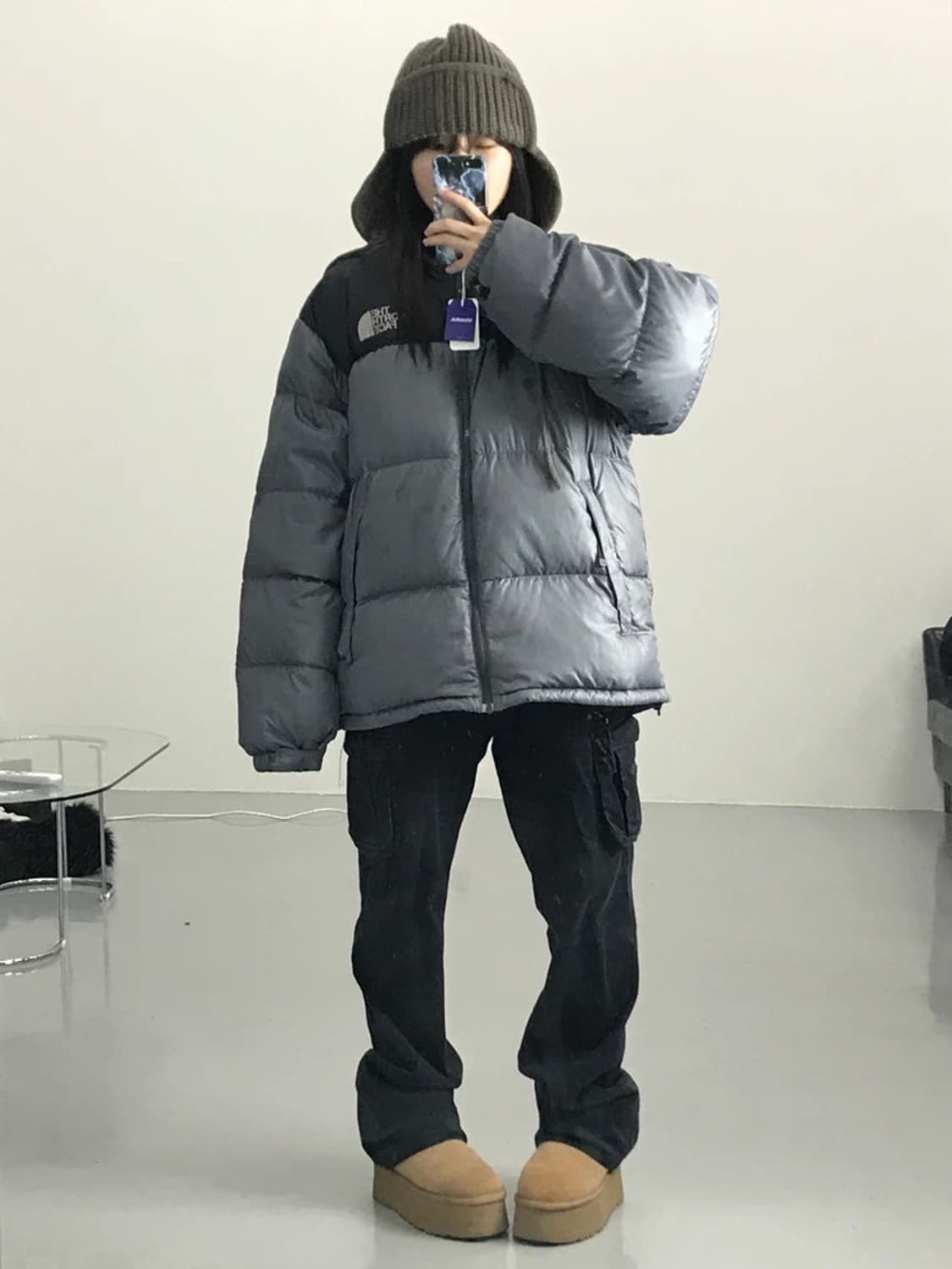 노스페이스 그레이 700 패딩 상품이미지1