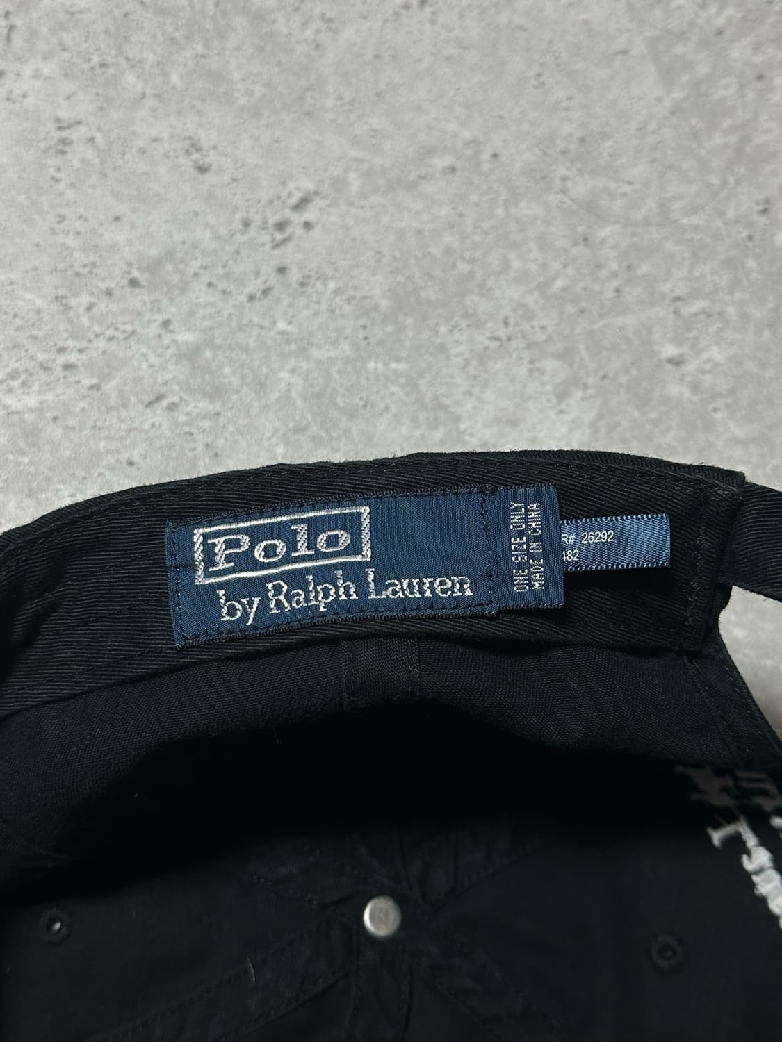 폴로 랄프로렌 빅포니 블랙 빈티지 볼캡 상품이미지5