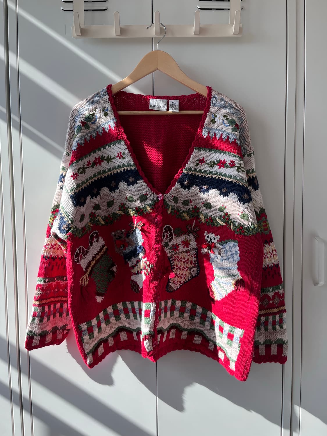 Fashion bug 크리스마스 양말 핸드메이드 니트 가디건  상품이미지4