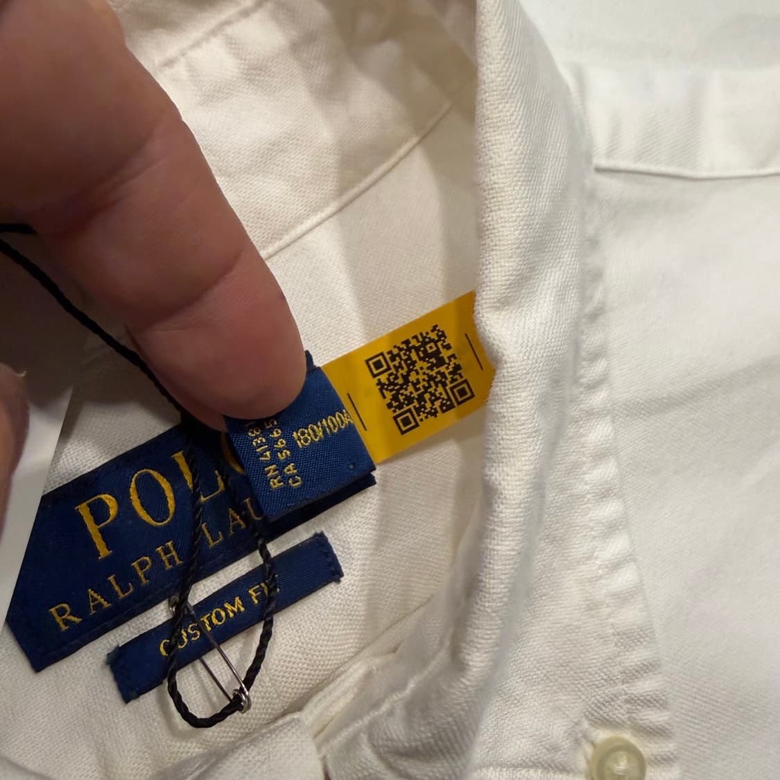 [L] 폴로 랄프로렌 신형 큐알 셔츠 화이트 긴팔 D521 상품이미지5