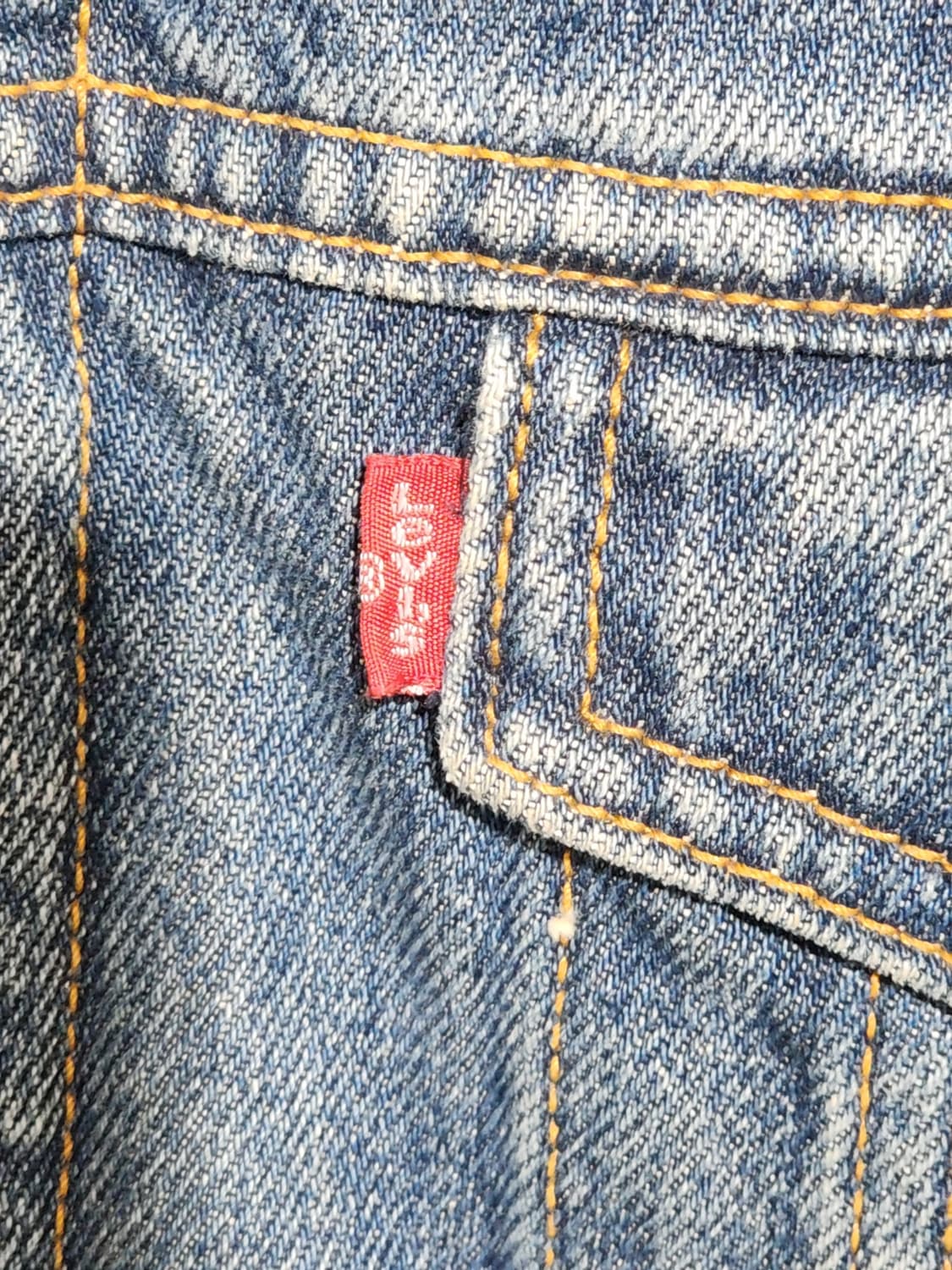 (XL) 리바이스 양털 청자켓 레드탭 데님자켓 빈티지  상품이미지4