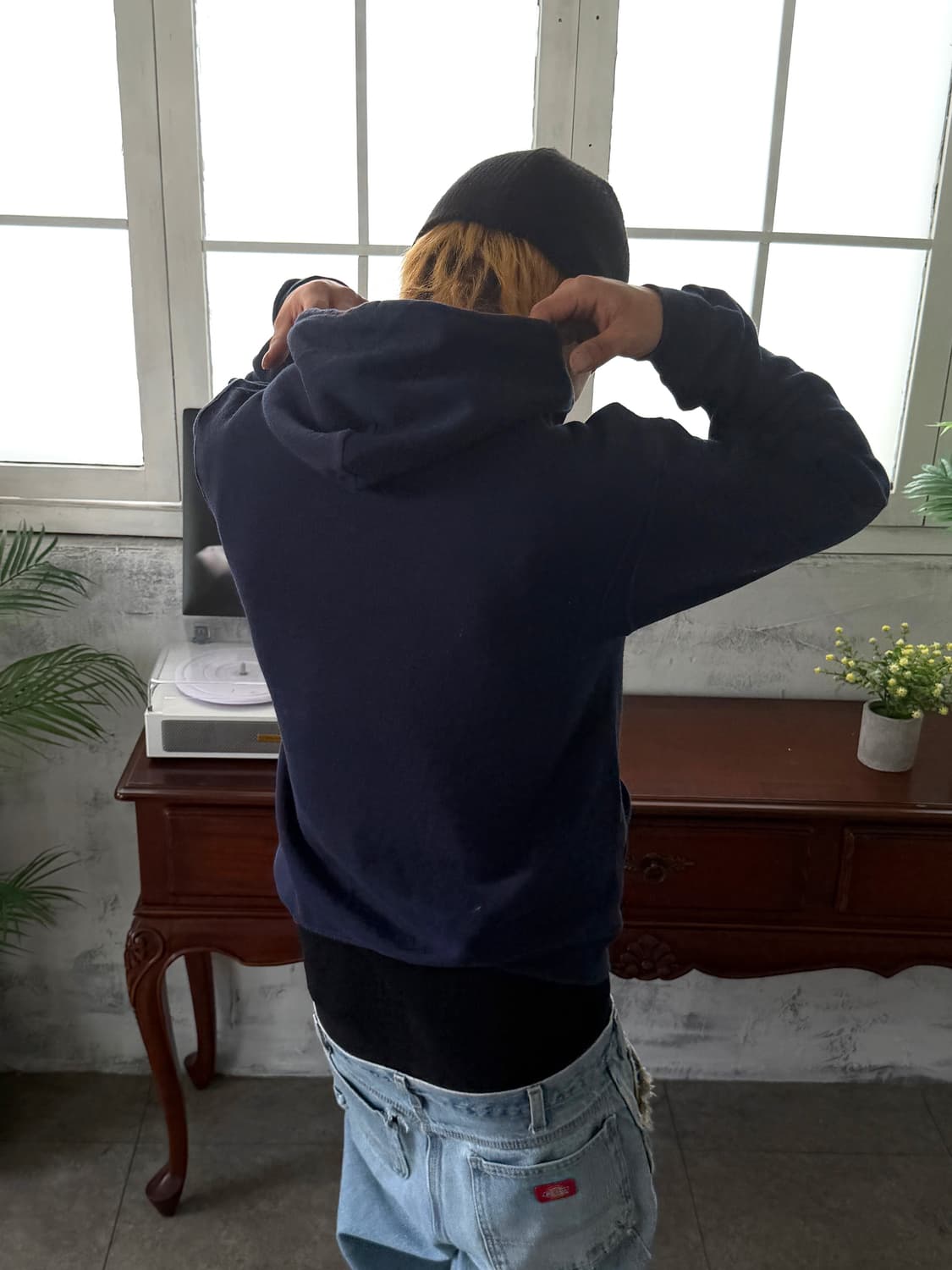 MADE IN USA 🇺🇸 NAVY 후드티 상품이미지6