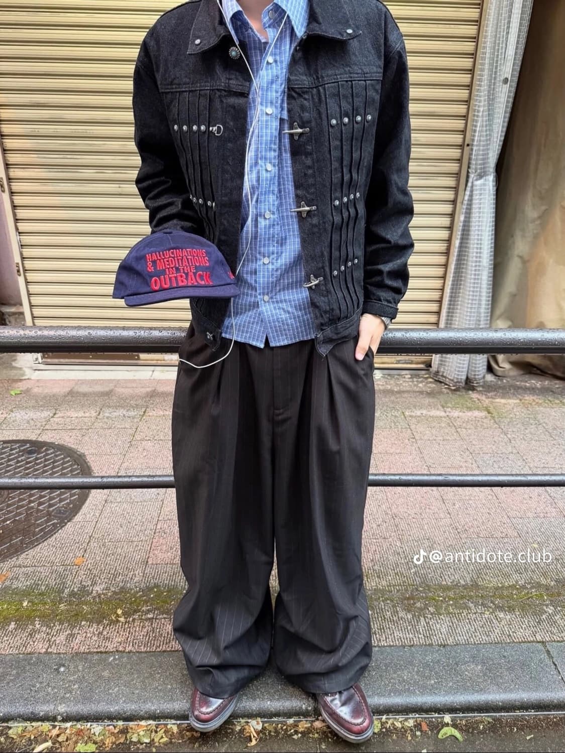 ANTIDOTE gemstone buckle denim jacket 상품이미지4