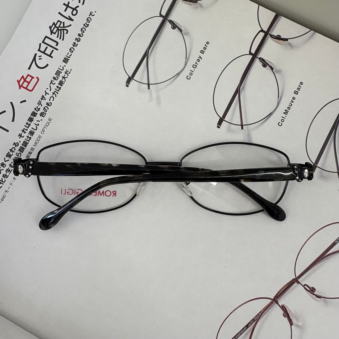 ROMEO GIGLI 블랙 메탈 빈티지 안경 상품이미지2