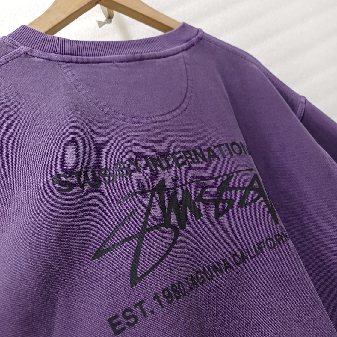 스투시 피그먼트 봄 가을 남성 맨투맨 라운드 티 XL 2XL 사랑봉봉 상품이미지7