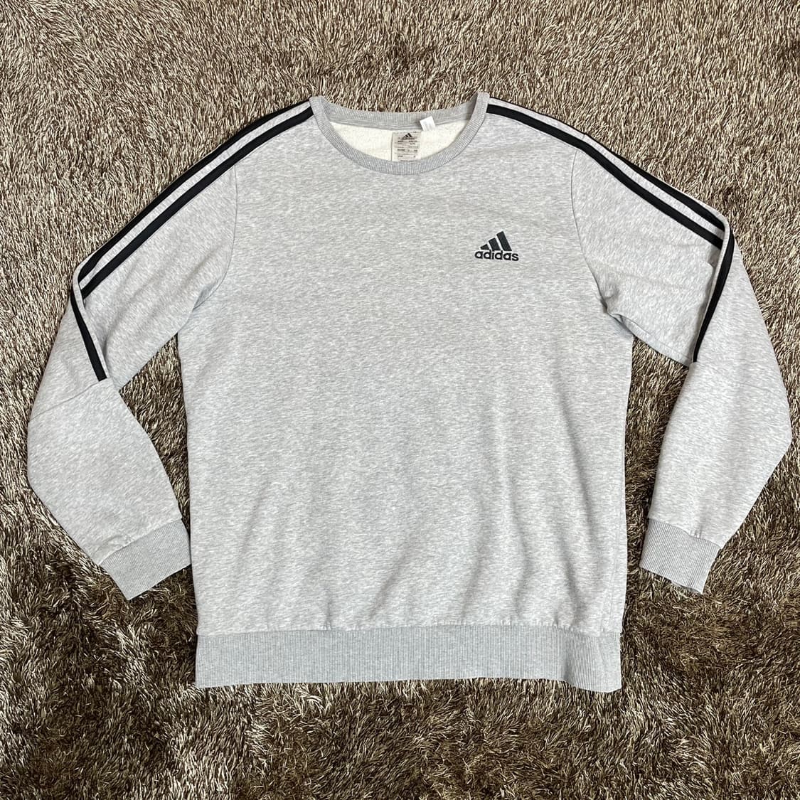아디다스 adidas 그레이 삼선 맨투맨 2XL 상품이미지1