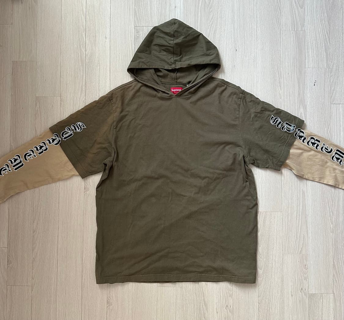 Supreme 슈프림 레이어드 후드 롱슬리브 탑 22FW [올리브-L] 상품이미지2