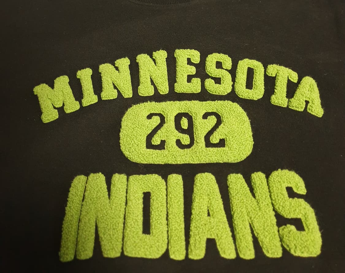 포테이토클럽 by좀비 미네소타 자수로고 맨투맨 블랙 (F) 상품이미지2