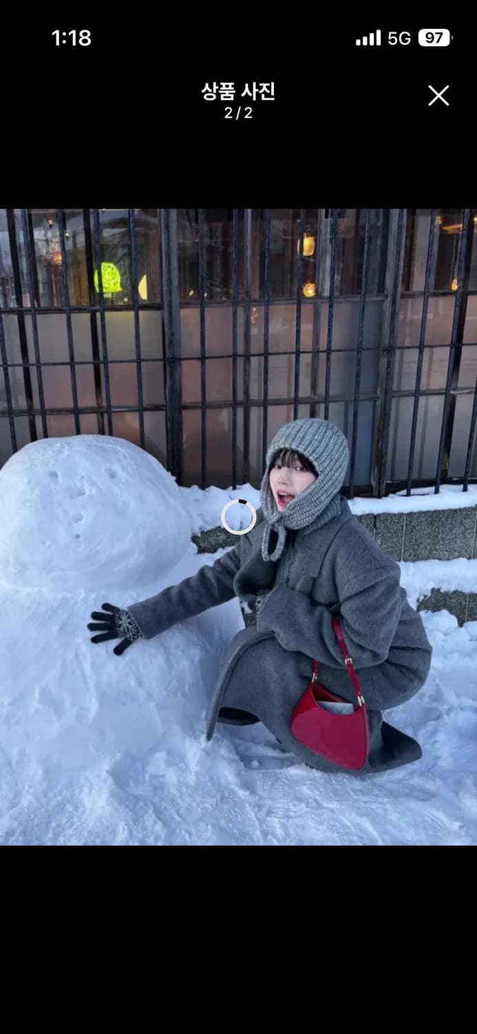 새상품)카리나 더오유 코트 그레이 상품이미지2