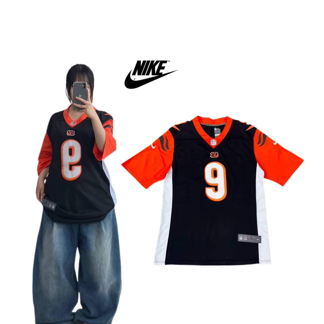 나이키 X NFL 신시내티 뱅골스 풋볼 유니폼 져지 상품이미지1