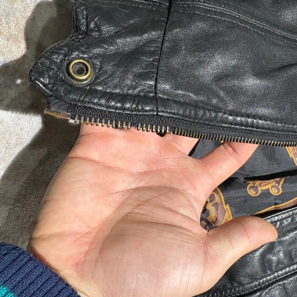 빈티지 양가죽 무스탕 레더자켓 상품이미지7