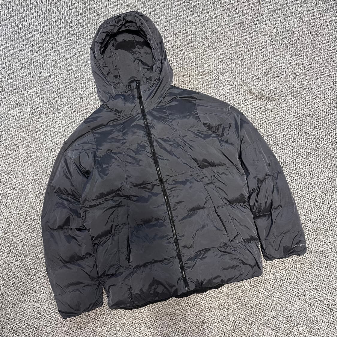 컬럼비아 블랙 후드 패딩 상품이미지1