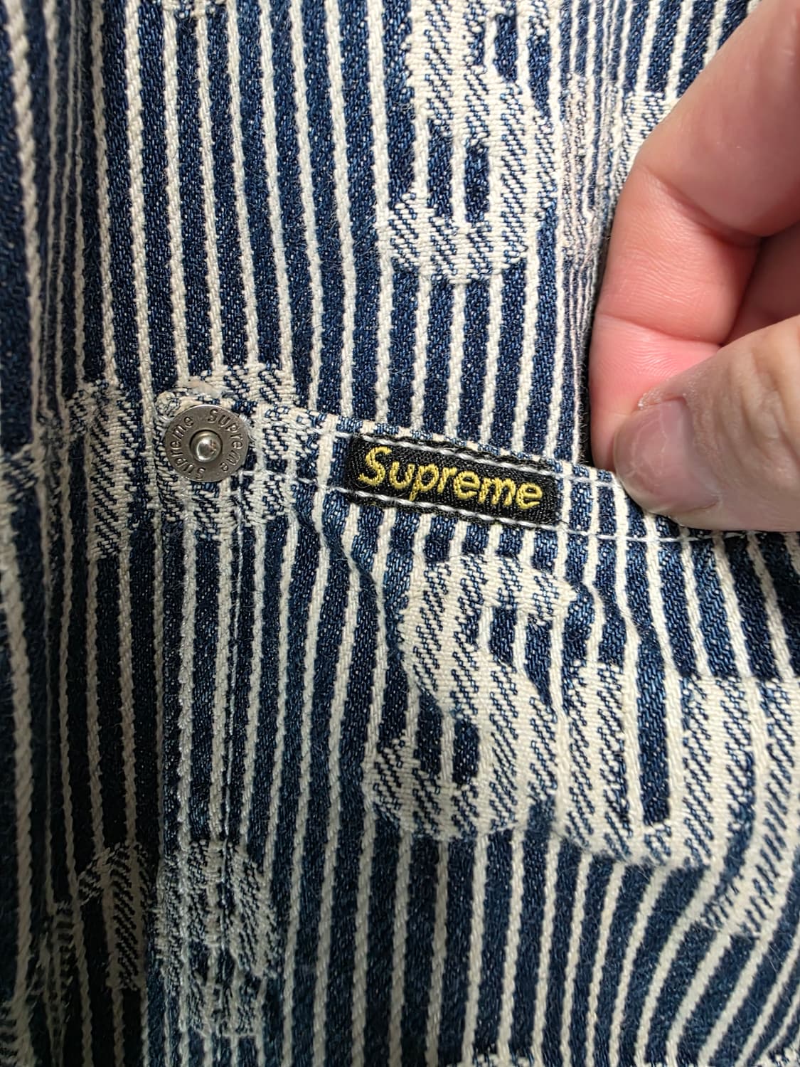 슈프림 데님 초어 트러커 자켓 스트라이프 상품이미지3