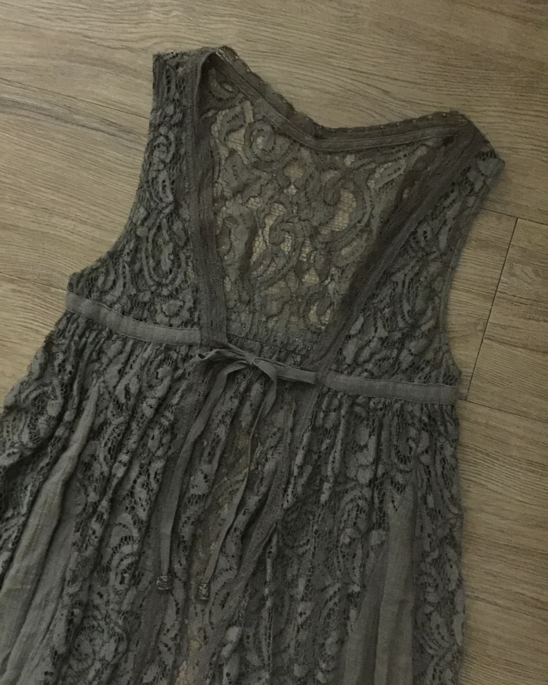 Khaki Layered Dress 상품이미지2