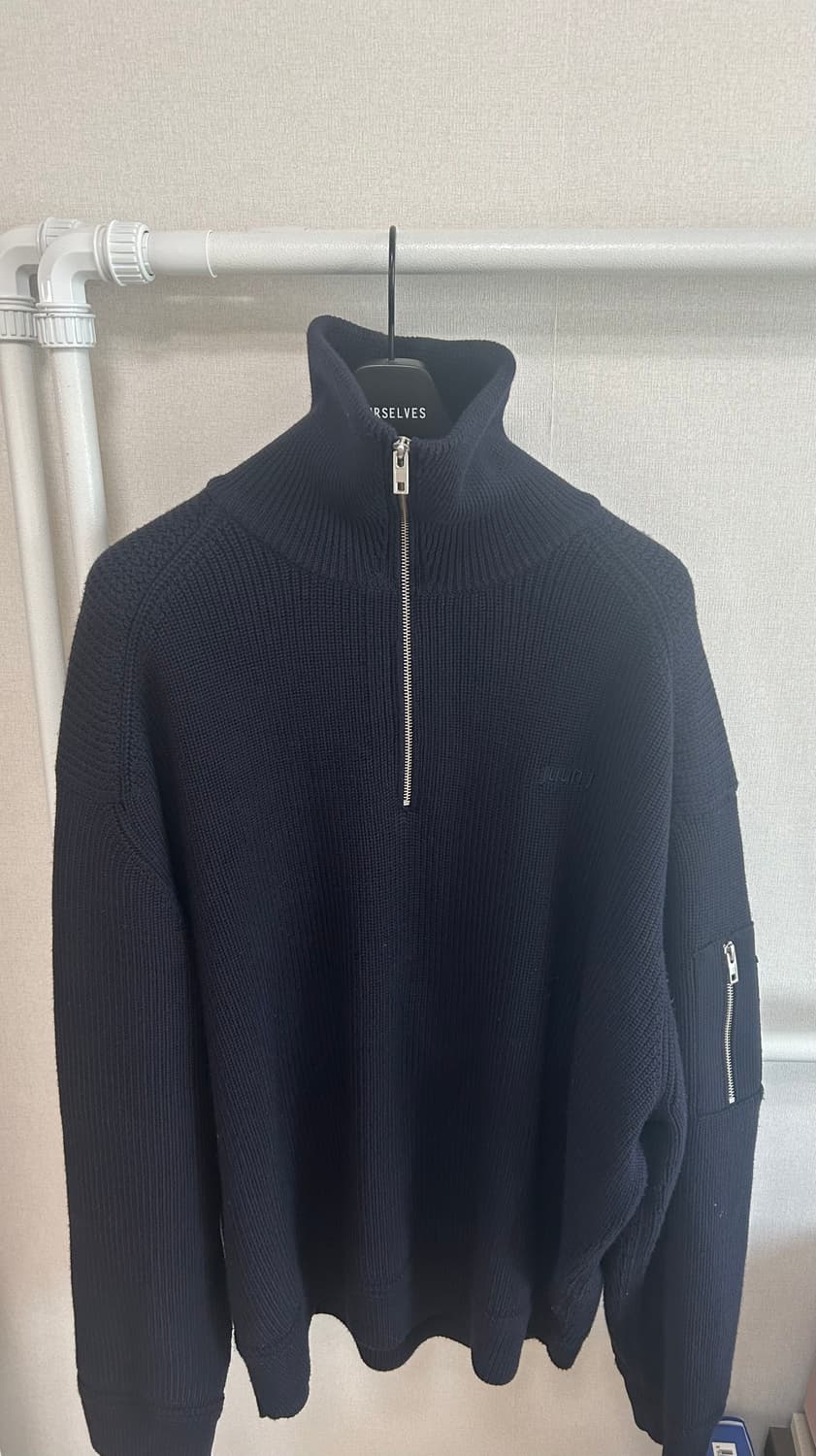 25FW 준지 하프집업니트 네이비(L) 상품이미지1