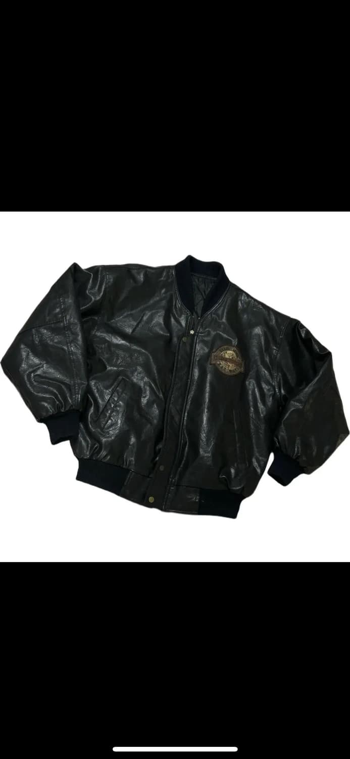 빈티지 누빔 바시티 레더가죽자켓 상품이미지2